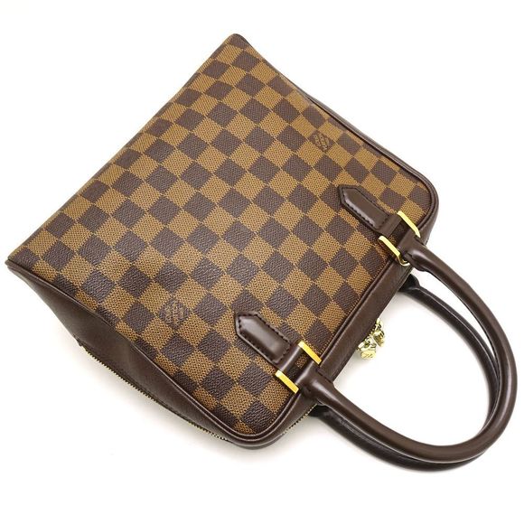 Louis Vuitton Damier Brera Ebene Handbag Brown - Picture 3 of 8